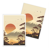 A Minimalistic Japanese Landscape Card Sleeves