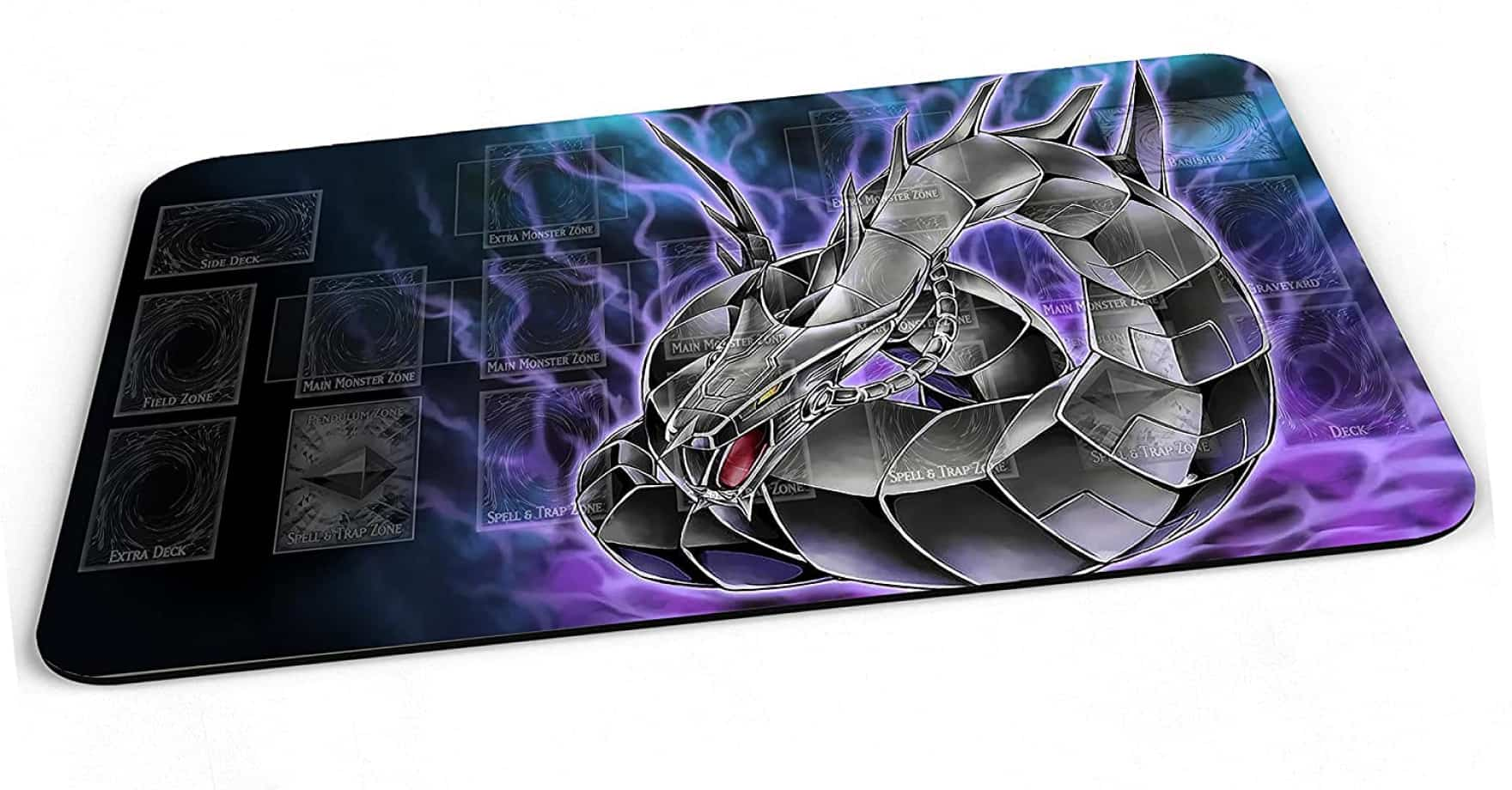 Red and Blue Dragon with Pokemon Compatible Zones - Playmat