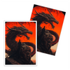 Red Sun Dragon Card Sleeves