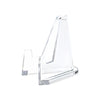 card display stand clear on white background