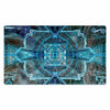 Electric Blue Mech Interface Mouse Pad