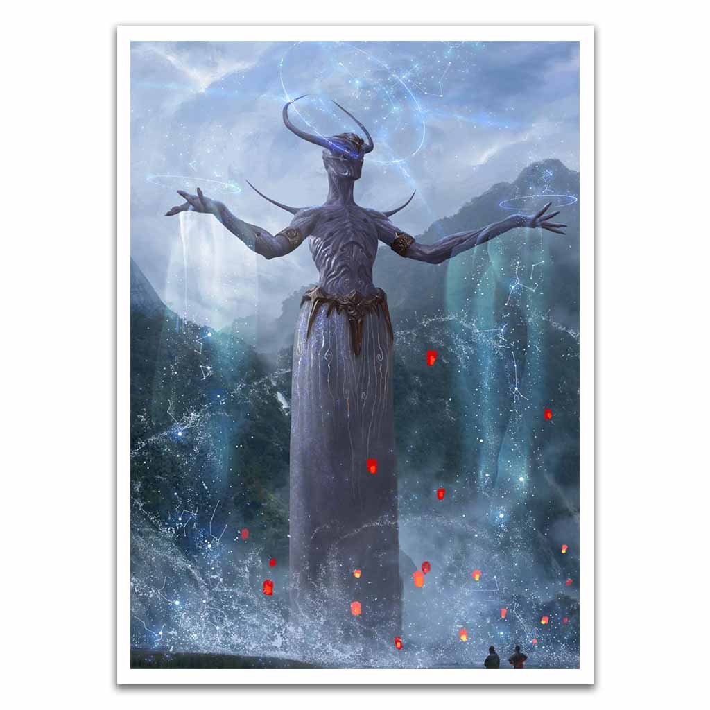 Giant Mage In The Lake Card Sleeves