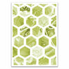 Green Hexagonal Strata Card Sleeves