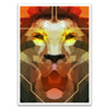 Lion Polygon Symmetry Card Sleeves