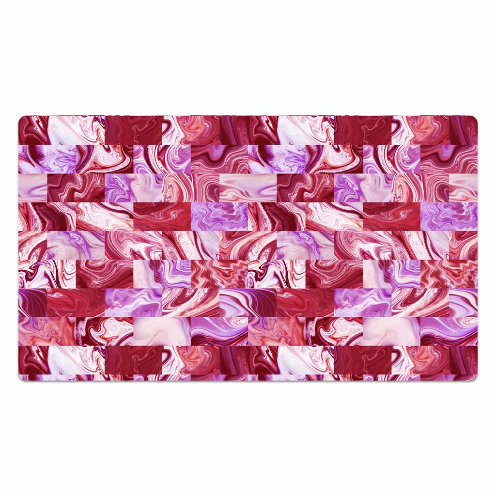 Liquid Strata Rectangular Blocks Mouse Pad