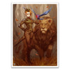 Pixie Princess Alma Her Lion And Colorful Her Avifauna Card Sleeves