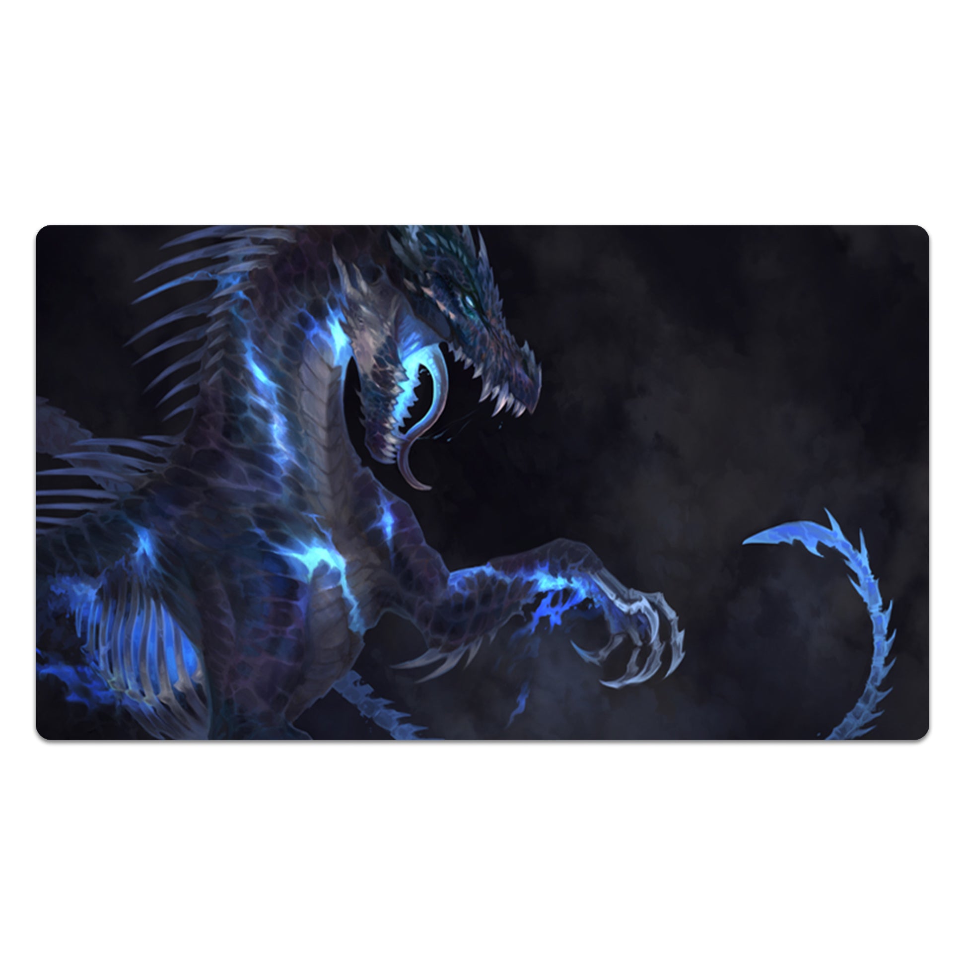 The Black Inferno Dragon's Azure Mouse Pad