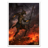 The Flaming Battle Of The Gods Card Sleeves1