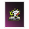 Twisted Nightmar3 Gaming Magenta Black Card Sleeves 