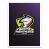 Twisted Nightmar3 Gaming Purple Black Card Sleeves