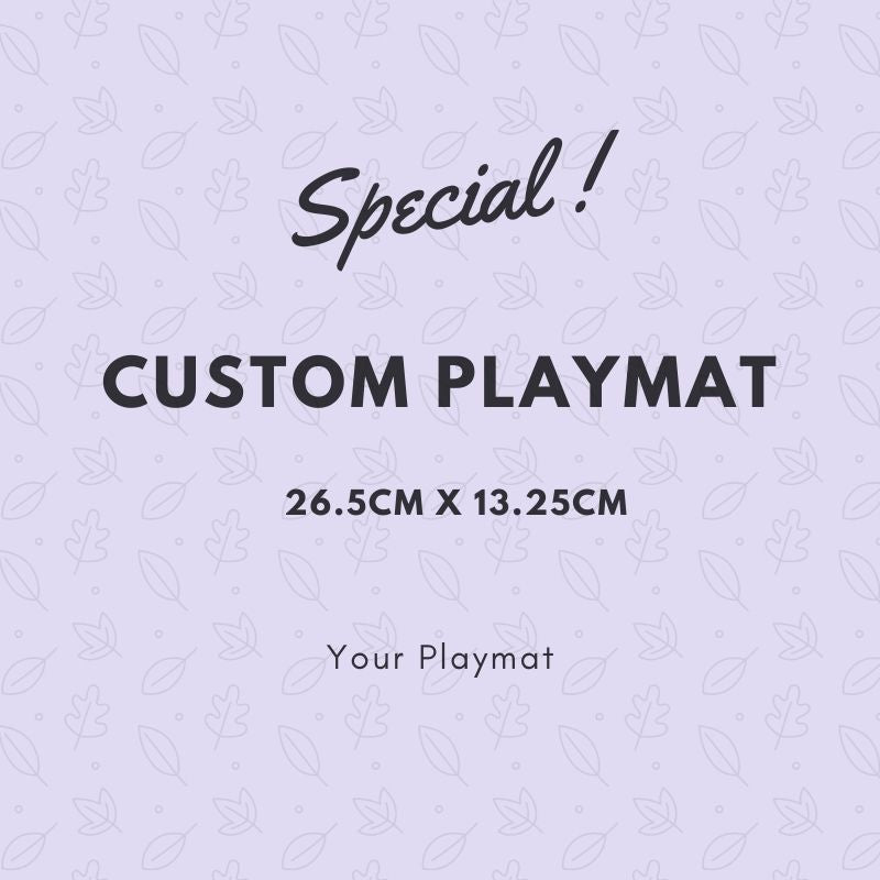 Custom Playmat 26.5cm X 13.25cm - Pack of 7 playmats