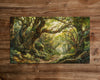 Mystic Forest Passage - MTG Playmat - 24 x 14 inches - MTG Gifts - Magic The Gathering Gifts - Stitched Playmat