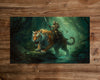 The Beastmaster of the Rainforest - MTG Playmat - 24 x 14 inches -Playmat for TCG - Handcrafted