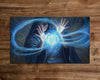The Blue Mage of Illusion - MTG Playmat - 24 x 14 inches - MTG Gifts - Magic The Gathering Gifts - Stitched Playmat