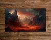 The Fiery Gorge - MTG Playmat - 24 x 14 inches -Playmat for TCG - Handcrafted