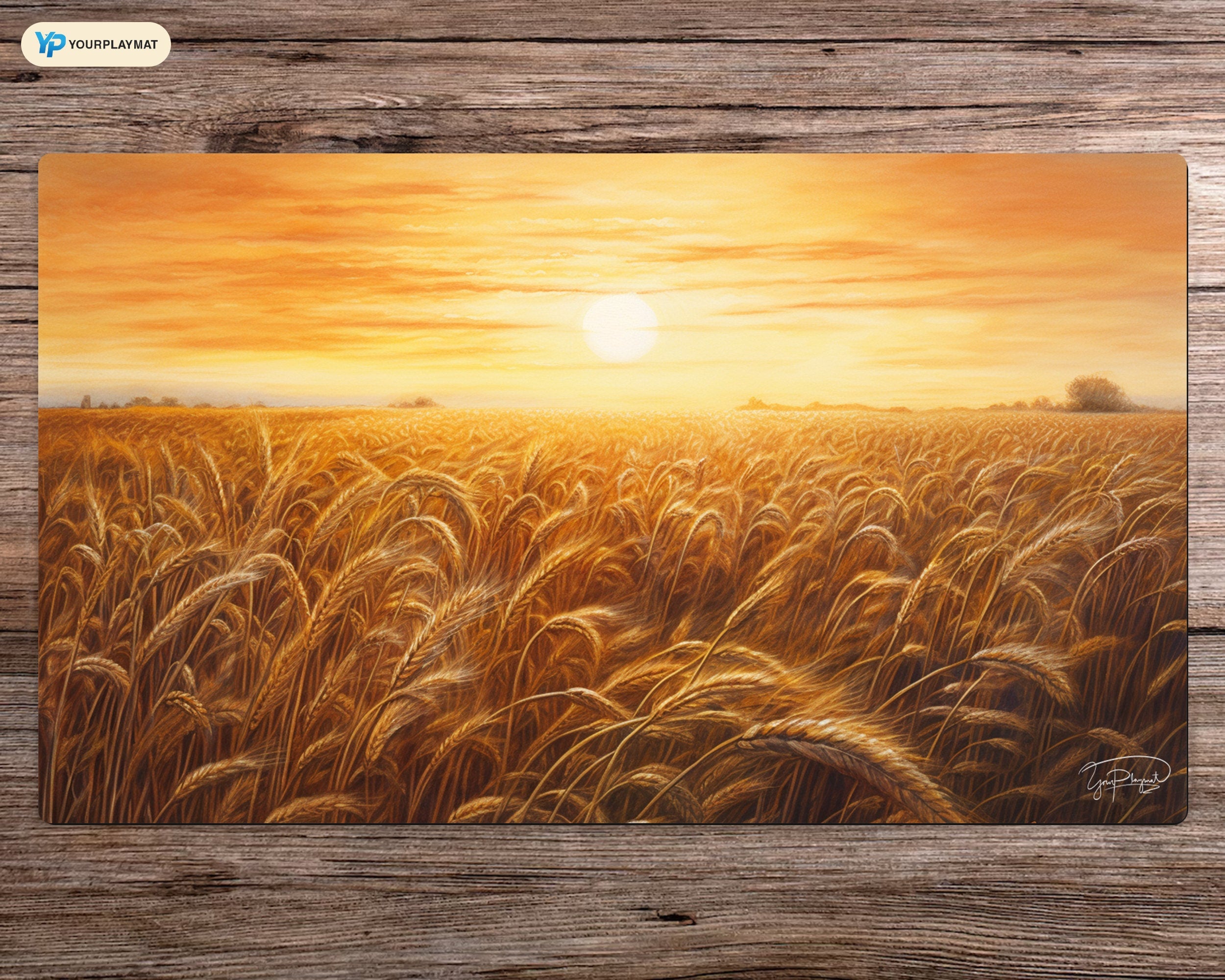 Harvesting the Sun's Blessings - MTG Spielmatte - 24 x 14 inches - MTG Geschenke - MTG Zubehör - Magie Tischmatte