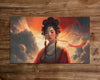 Maiden of the Scarlet Moon - MTG Playmat - 24 x 14 inches - MTG Gifts - Magic The Gathering Gifts - Stitched Playmat