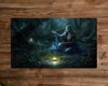 Solitude in the Forest - MTG Playmat - 24 x 14 inches - MTG Gifts - Magic The Gathering Gifts - Stitched Playmat
