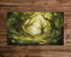 The Enchanted Thicket - MTG Playmat - 24 x 14 inches - MTG Gifts - Magic The Gathering Gifts - Stitched Playmat