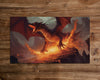 The Mountains of Draconis - MTG Playmat - 24 x 14 inches - MTG Gifts - Magic The Gathering Gifts - Stitched Playmat