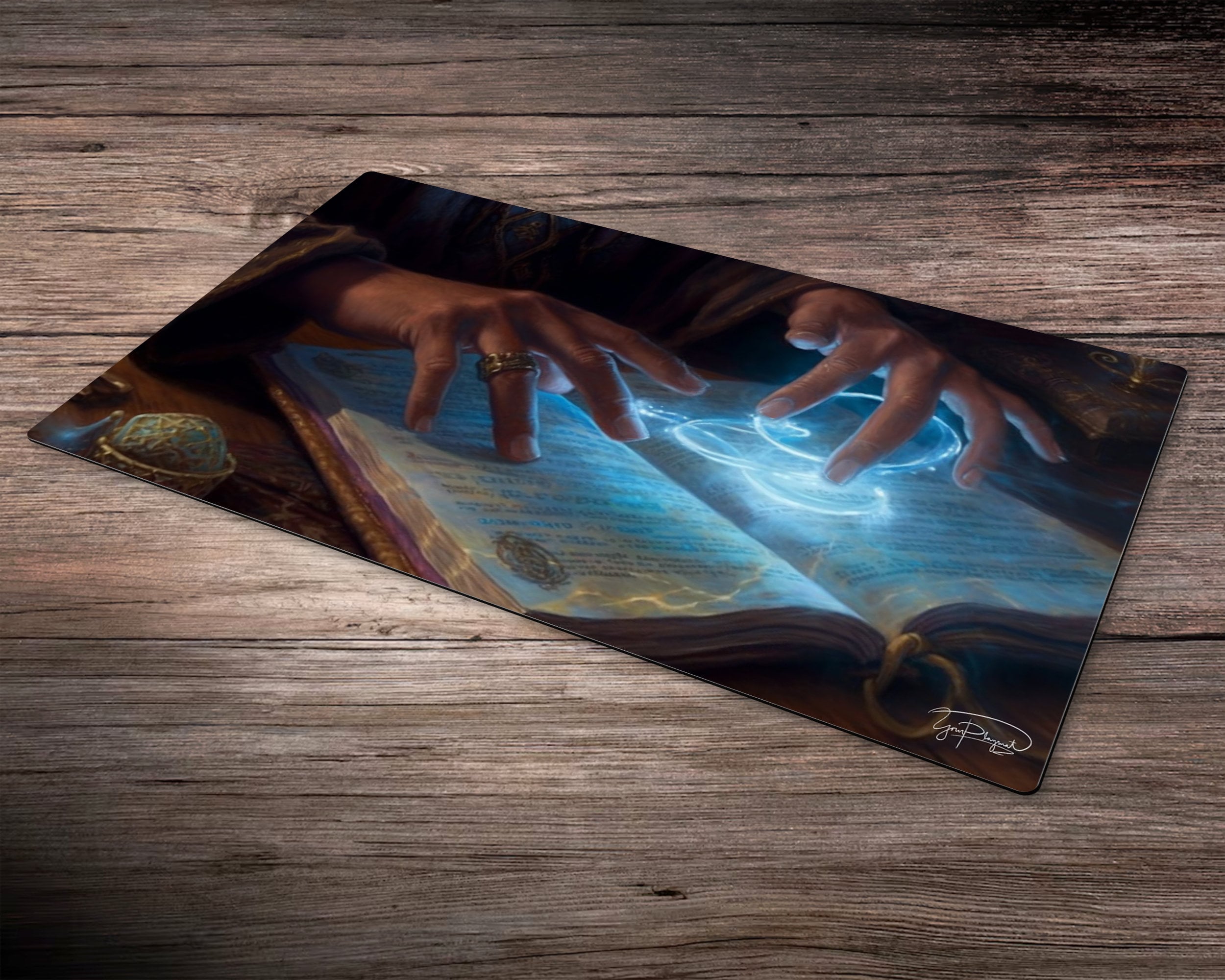 Arcane Secrets Unleashed - MTG Spielmatte - 24 x 14 inches - MTG Geschenke - MTG Zubehör - Magie Tischmatte