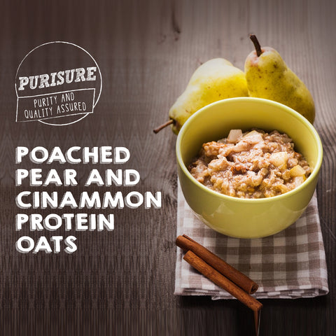 Poached-Pear-And-Cinnamon-Protein-Oats