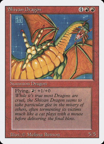 shivan dragon art