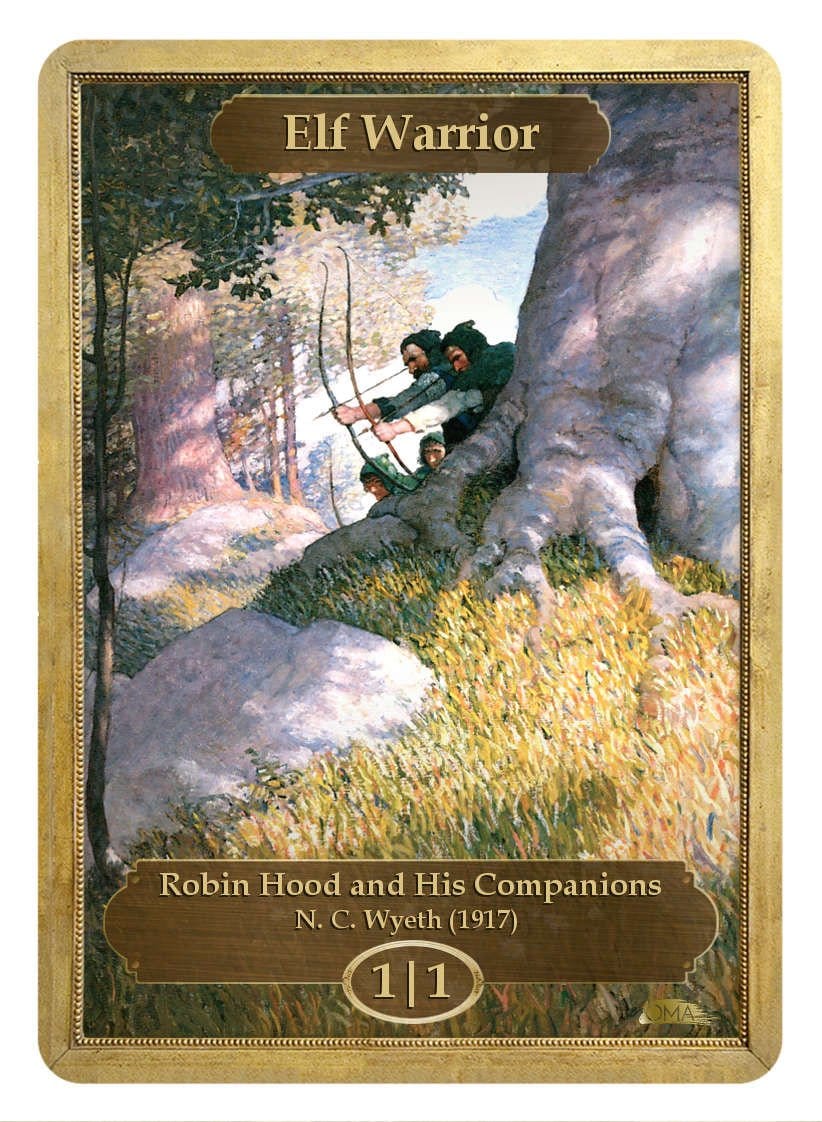 Elf Warrior Token (N. C. Wyeth)