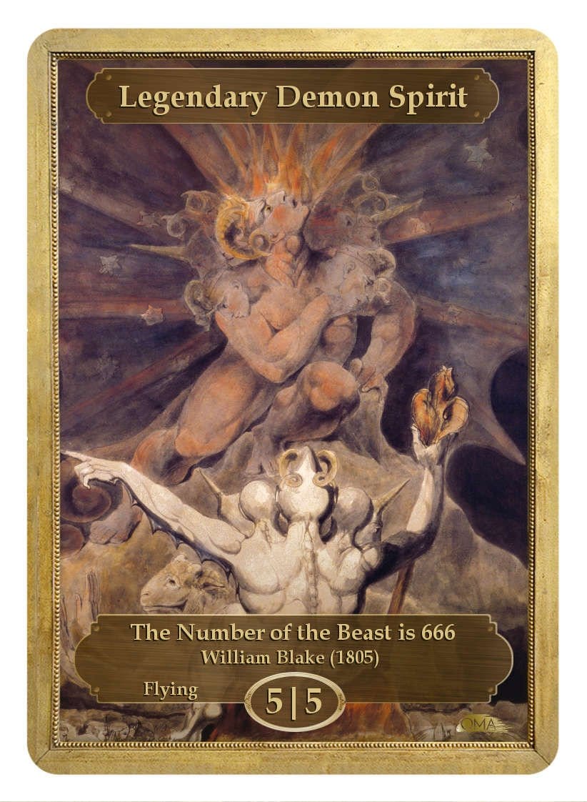 Legendary Demon Spirit Token (William Blake)