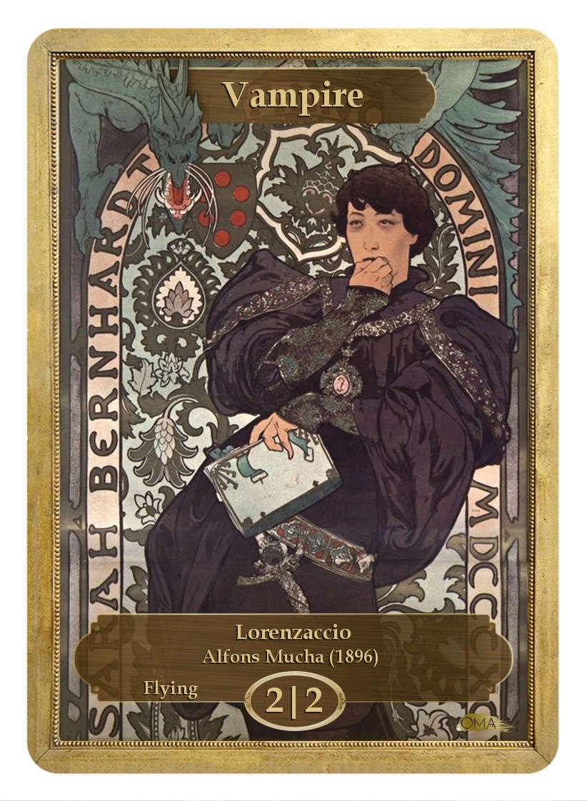 《吸血鬼トークン/Vampire Token》 (Alfons Mucha)