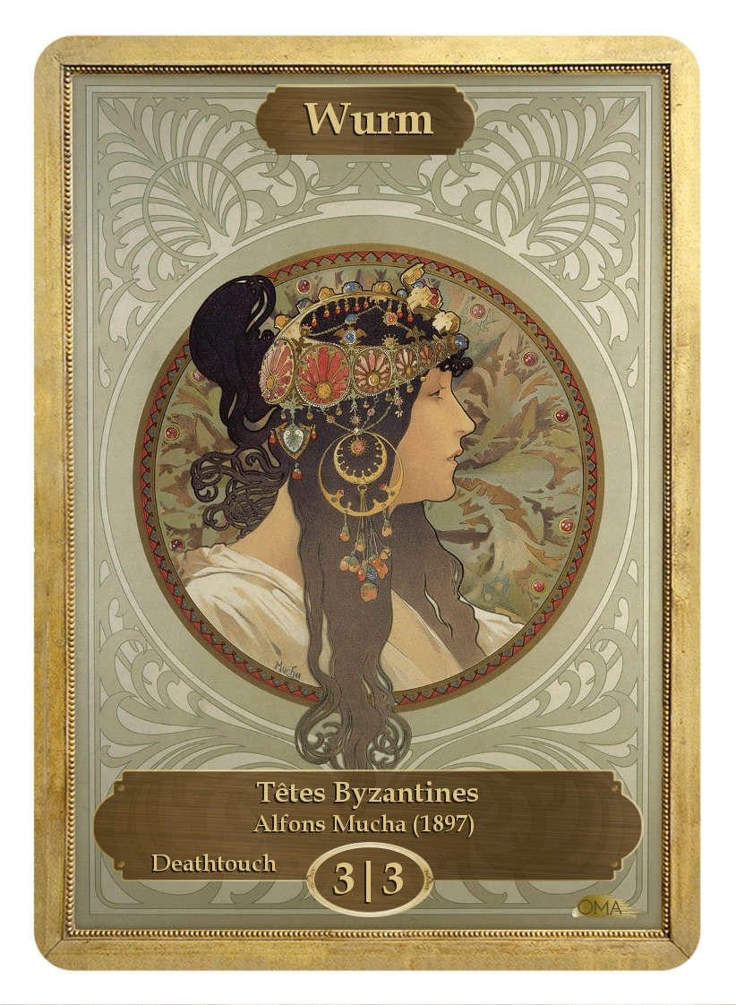 《ワームトークン/Wurm Token》 (Alfons Mucha)