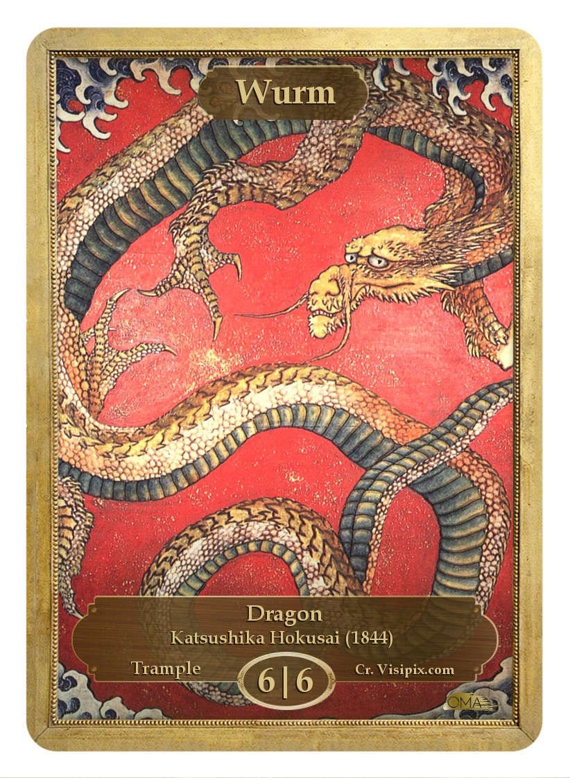 Wurm Token (Katsushika Hokusai)