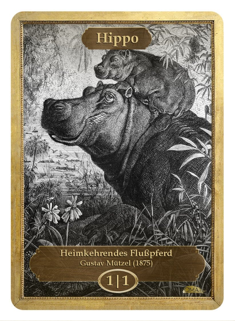 《カバトークン/Hippo Token》 (Gustav Mützel)