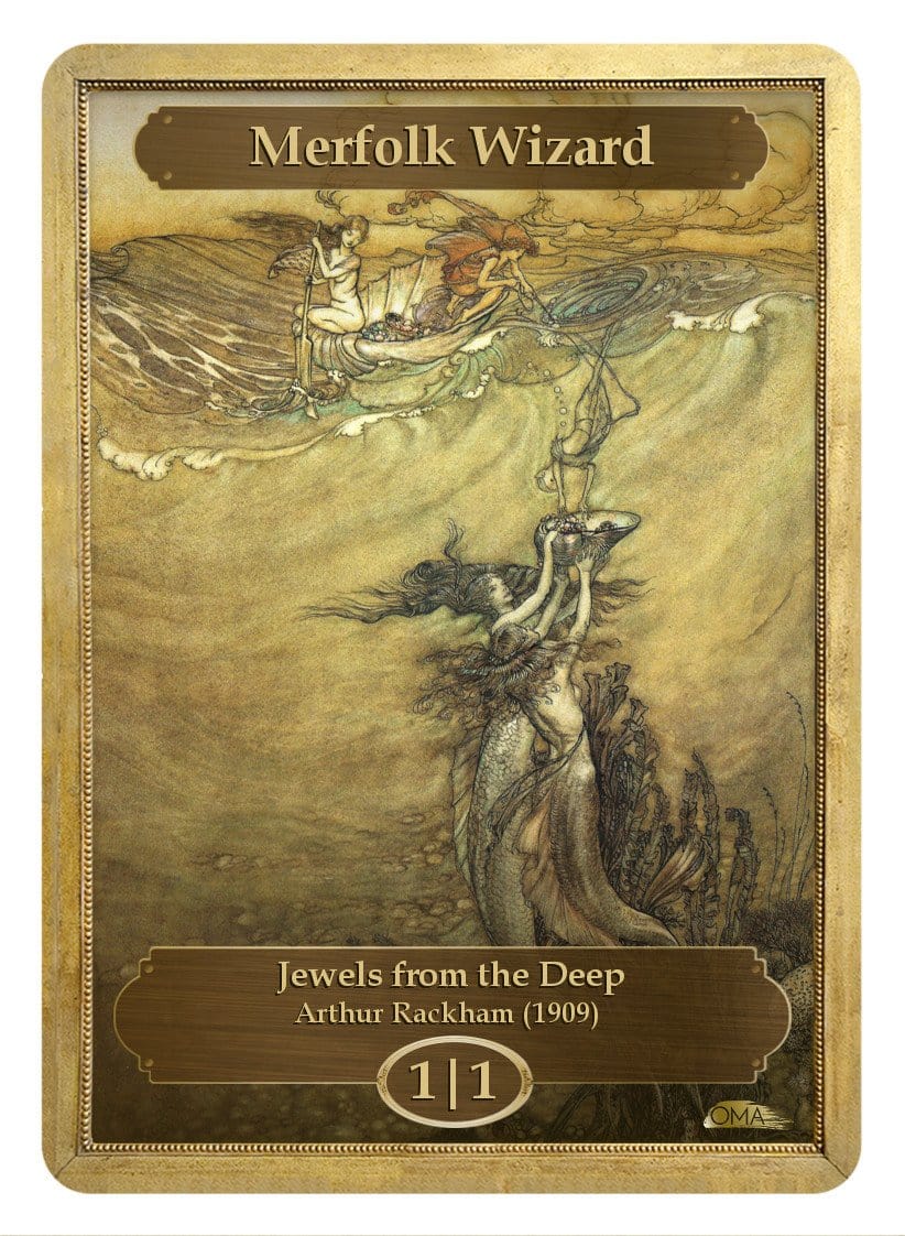 Merfolk Wizard Token (Arthur Rackham)