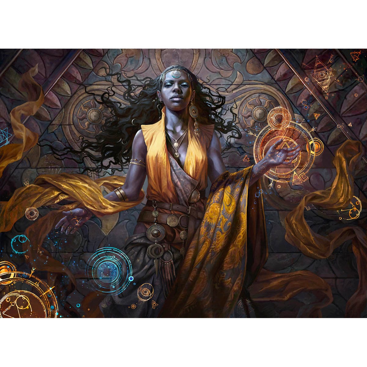 Original Elvish Print Art Magic Mystic -