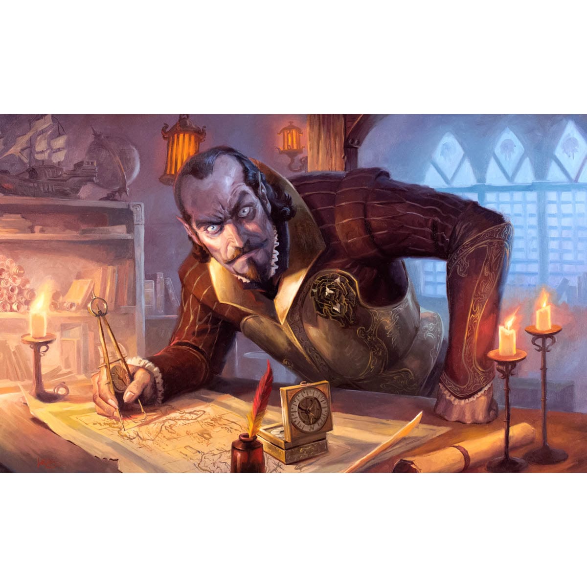 Castle Dracula MtG Art from Innistrad: Crimson Vow Set by Cliff Childs - Art  of Magic: the Gathering