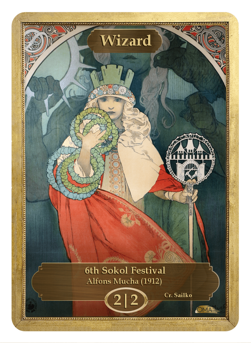 Wizard Token (Alfons Mucha)