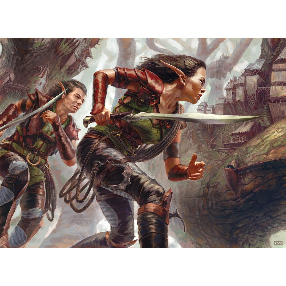 Wood Elves Print - Original Magic Art