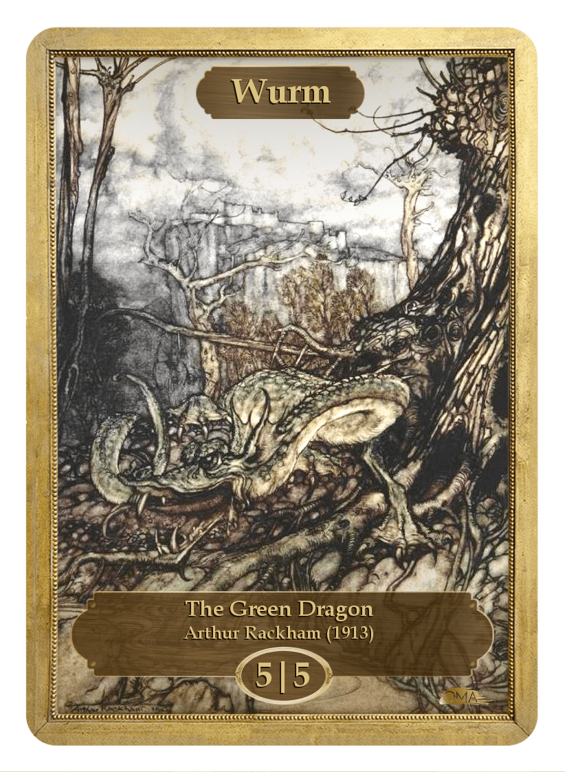 《ワームトークン/Wurm Token》 (Arthur Rackham)