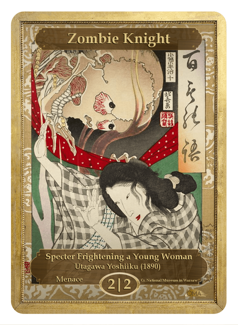 《ゾンビ・騎士トークン/Zombie Knight Token》 (Utagawa Yoshiiku)