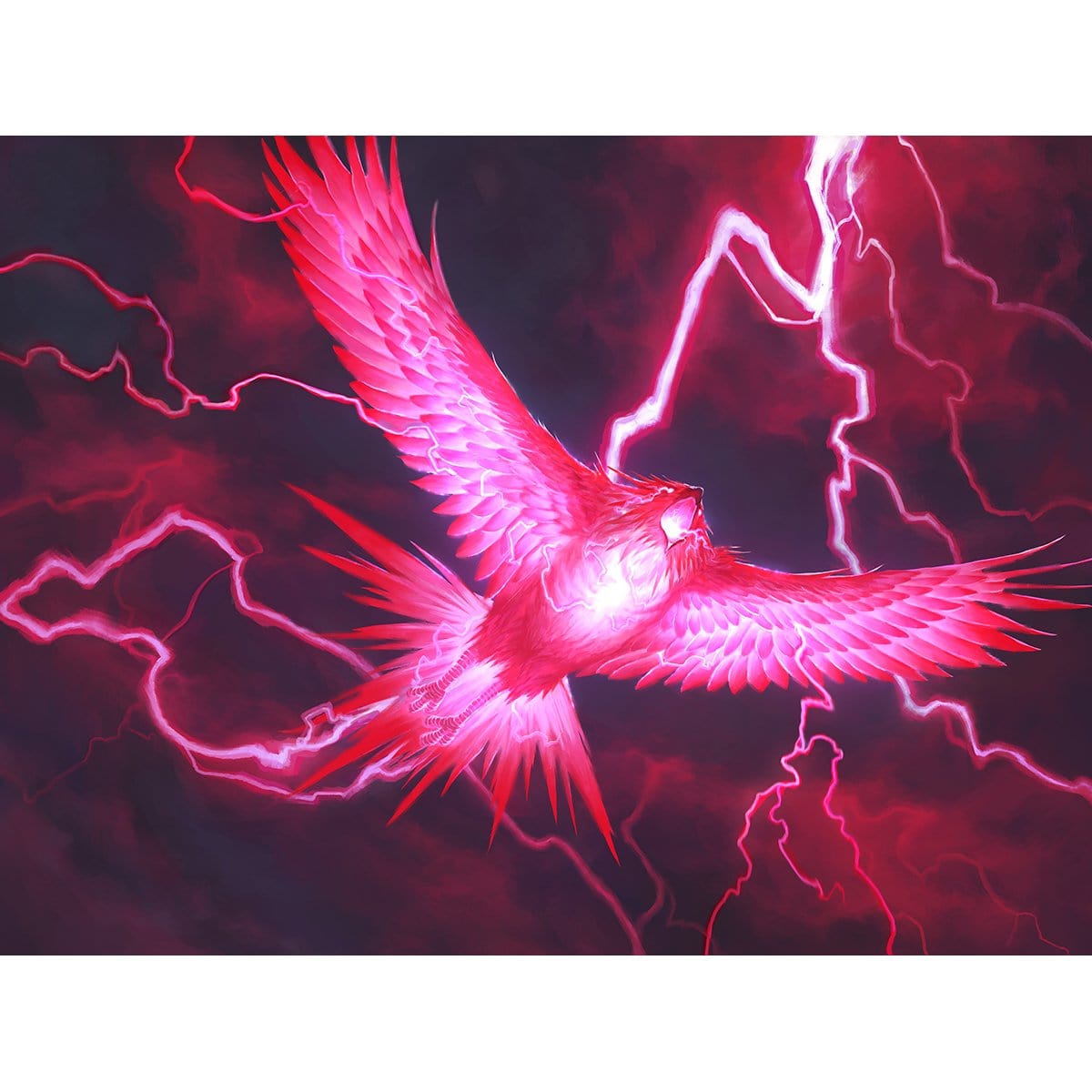 Lightning Phoenix Print - Original Magic Art