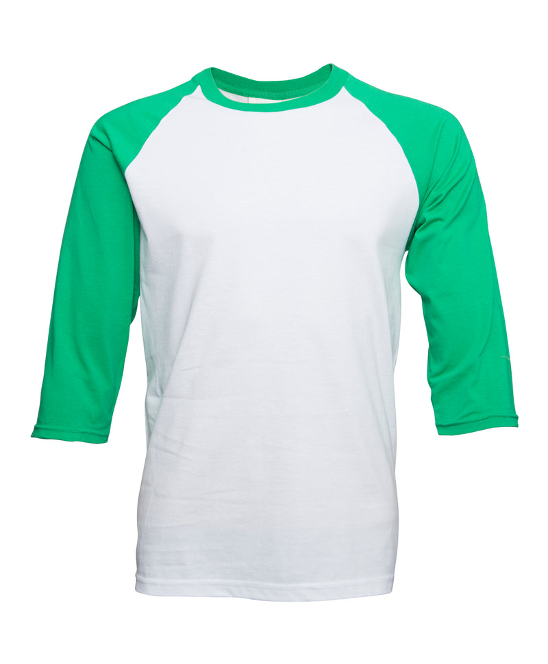 green baseball shirt