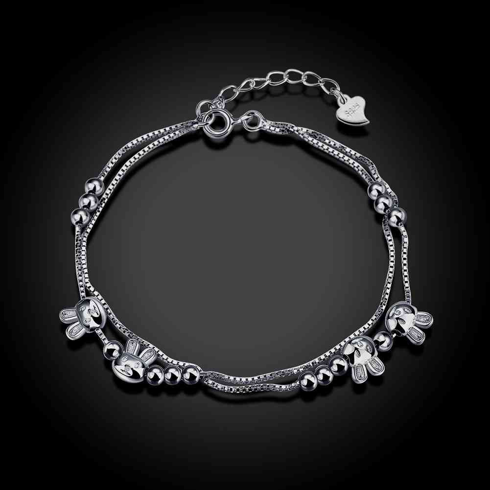 est 925 silver jewelry bracelet charms cat beads pulseira masculina charms STVH 2