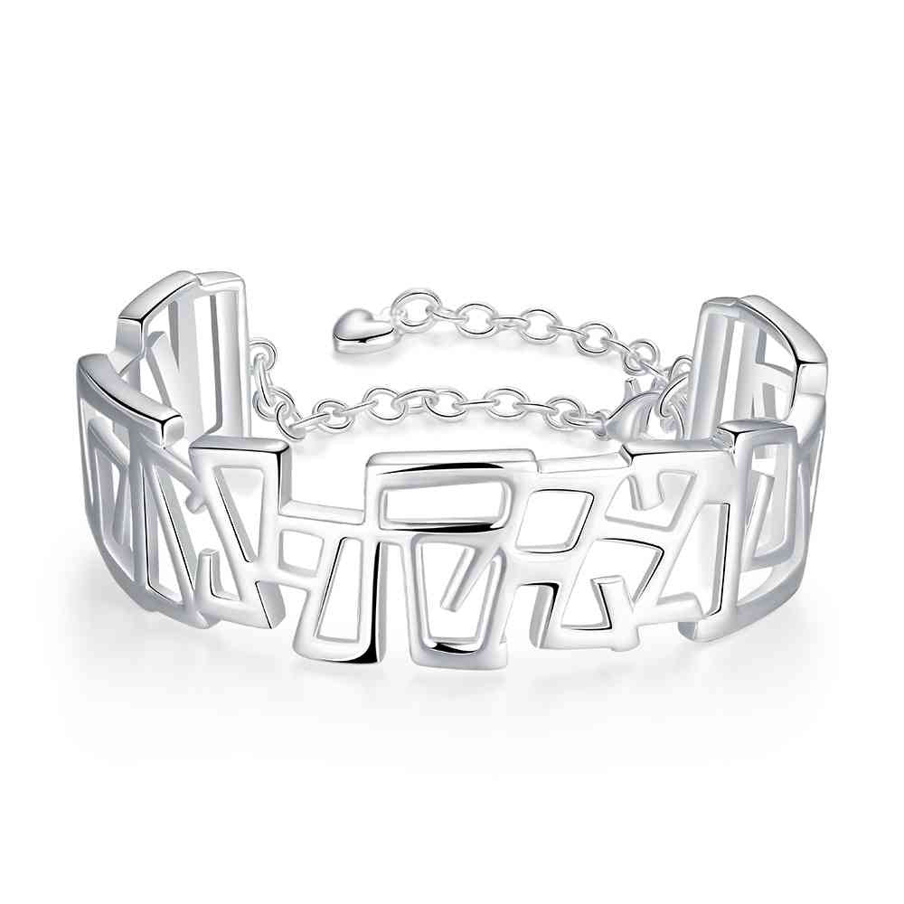 jewellery charms silver plated Rough men bracelet love SMTB239 M