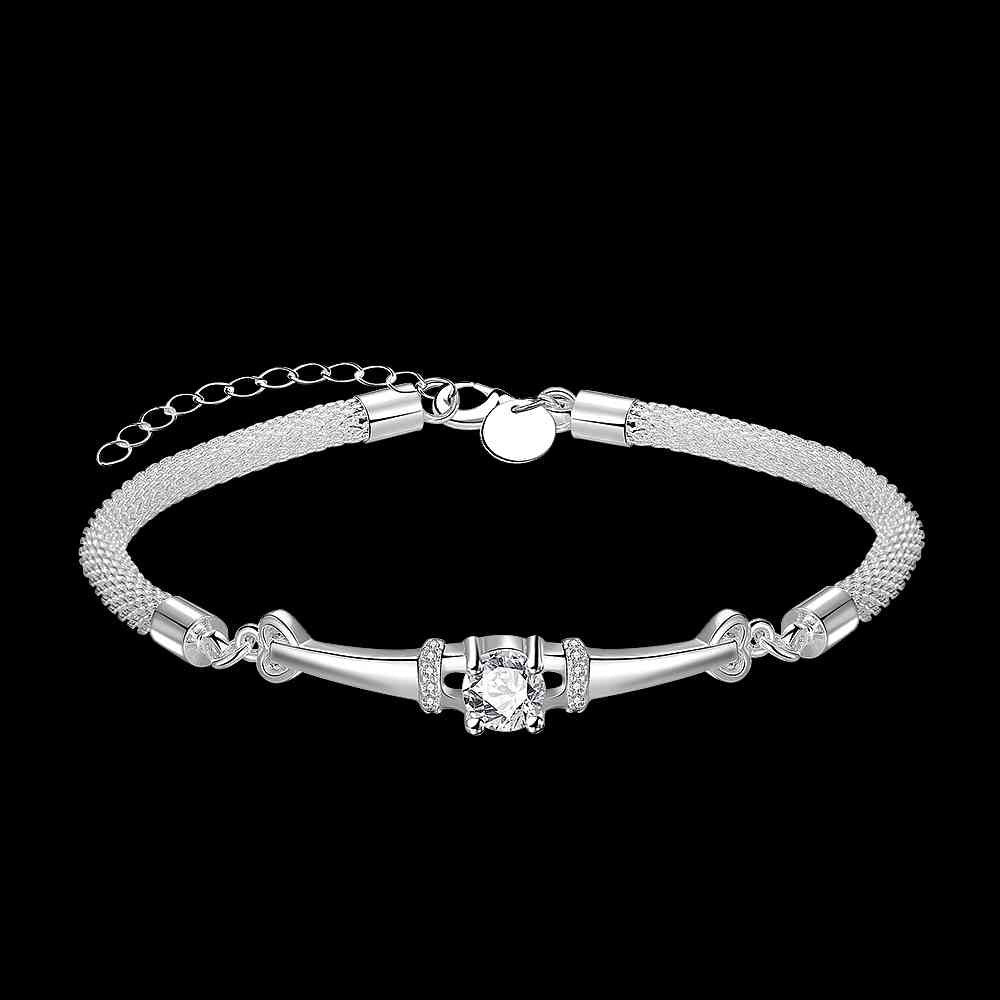 silver plated bracelet men Insets interlocking one direction charms382