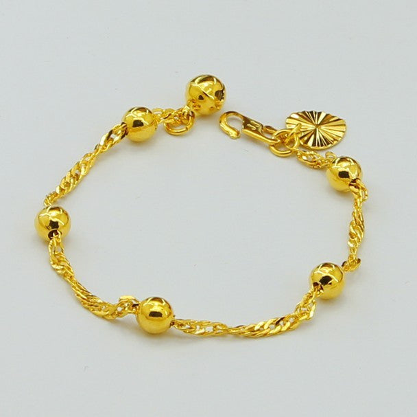 24K GP Gold Plated Mens Jewelry Bracelet Yellow Gold Golden Brac