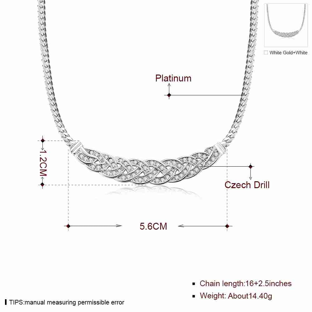 exo Austrian Crystal women necklace Hemp flowers chain collier f
