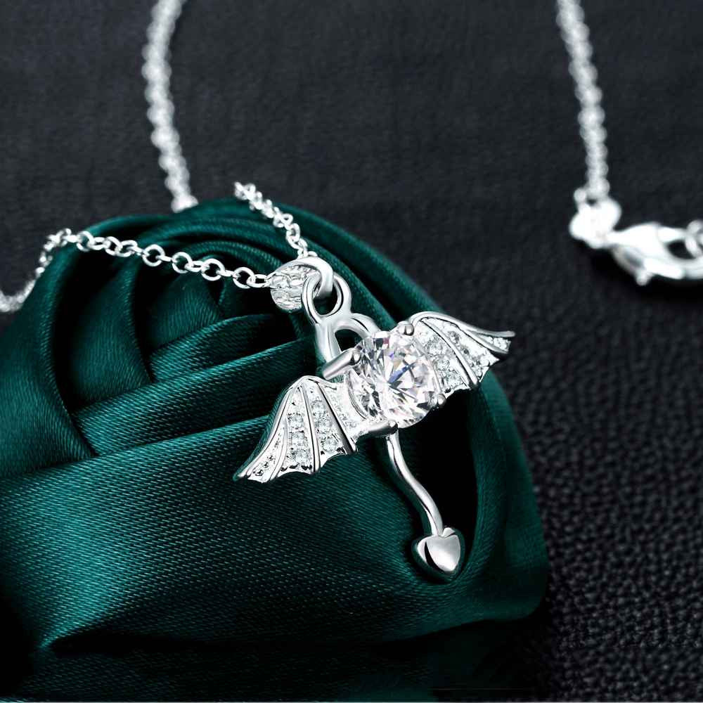 style silver-plated necklace men Insets wings tattoo choker bijouterie