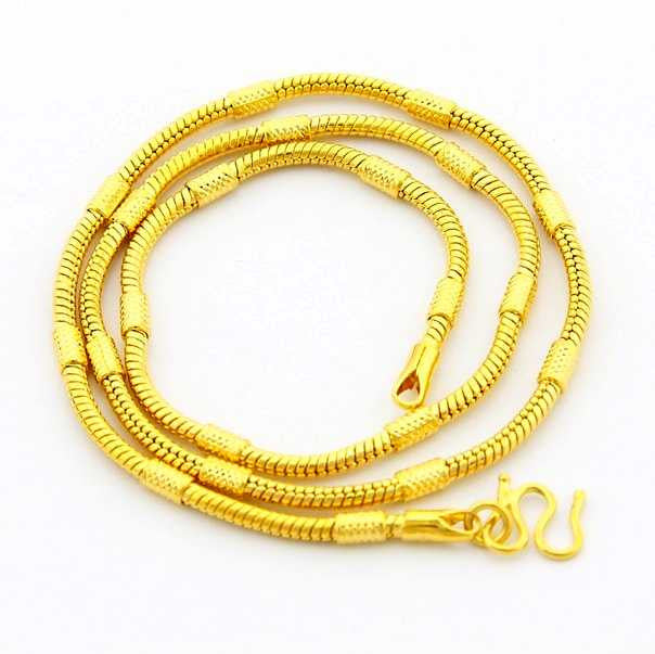 24K GP Gold Plated Necklace Mens & Women Yellow Gold Golden Jewelry Necklace YHDN 54