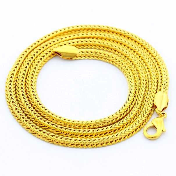 24K GP Gold Plated Necklace Mens & Women Yellow Gold Golden Jewelry Necklace YHDN 56